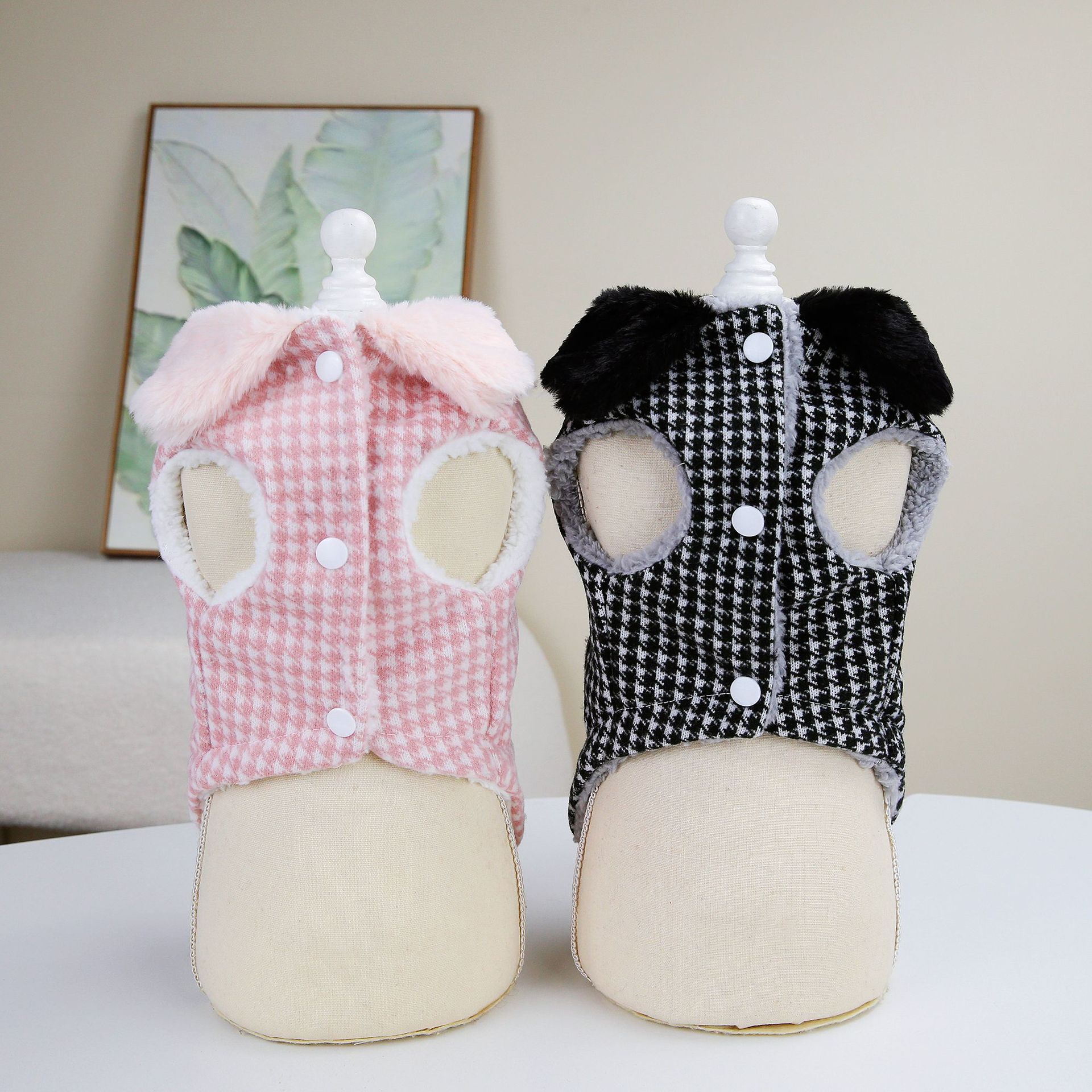Luxury Winter Cat Coat with Buckle Warm Pet Clothes for Cats KItten Clothing Dog Coat Mascotas Costume