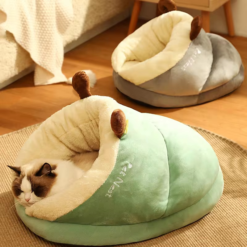 Winter Soft Cozy Cave Warm House Nest Puppy Bed for Small Dogs Cats Cat Sleep Bag Pet Supplies