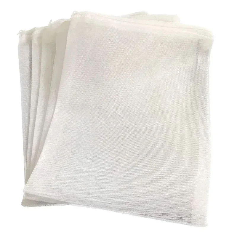 5Pcs Dense Hole Filter Net Bag Mesh Bag Acquarium Pond For Bio Ball Carbon Media Aquarium Fish Tank Isolation Bag