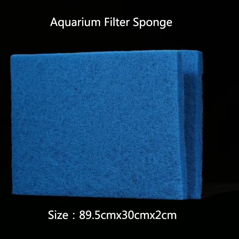 Blue Aquarium Filter Biochemical Cotton Sponge for Aquarium Fish Tank Bio Cotton Foam Skimmer 89x30x2cm High Quality