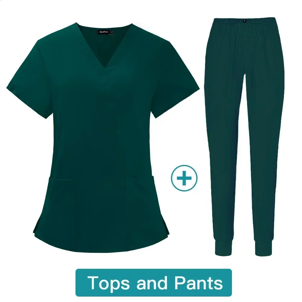 Stylish Work Uniform Set Doctors and Nurses in Beauty Salon Pet Hospital Dental Clinic and Operating Room 240911