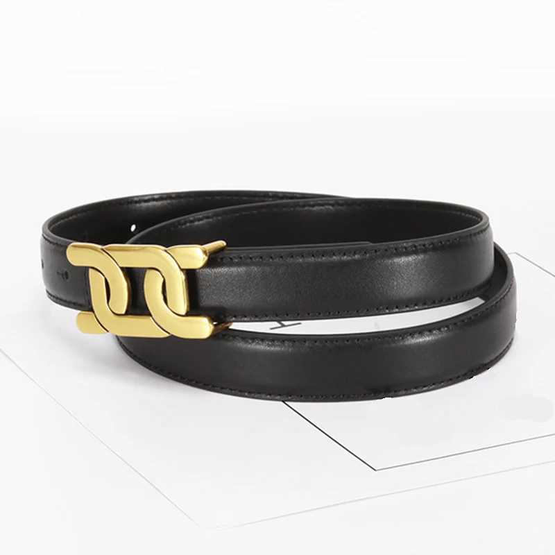1 piece of womens retro with alloy buckle fashion belt casual jeans belt high-end pants belt W240912