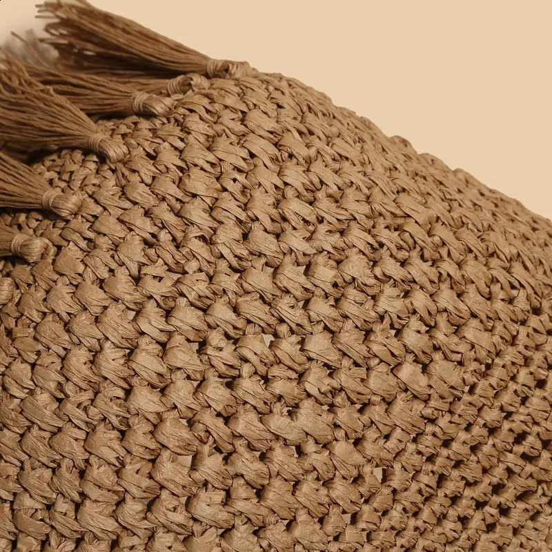 Spades brushed bag woven ragtan shoulder messenger beach handbag 240910