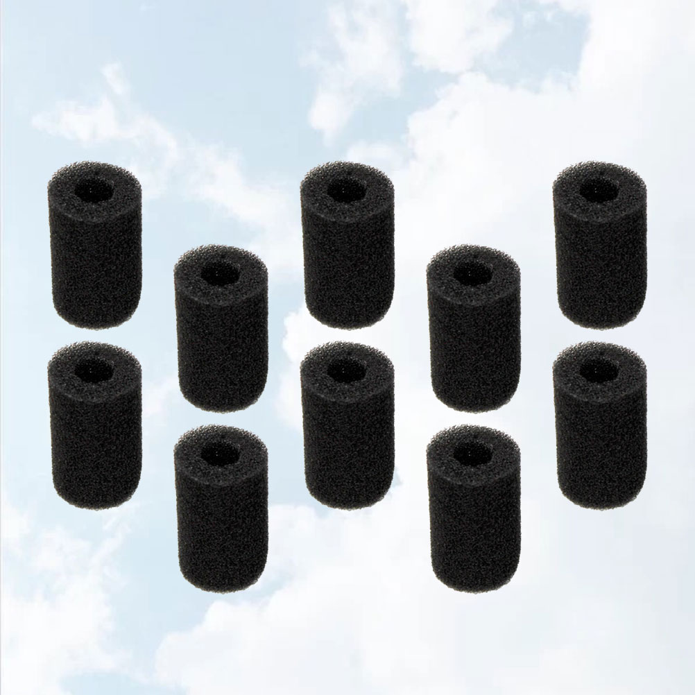 10 PCS Marine Filter Aquarium Sponge Less Clogging Fish Tank Pre-filter Freshwater Debris Prevention