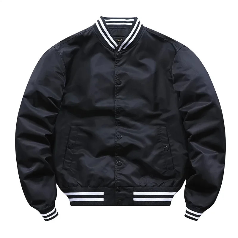 Download Green Baseball Shirt Mens Spring/Summer Outdoor Leisure Pilot Bomber Jacket Couple Sports School Team Jacket 240909