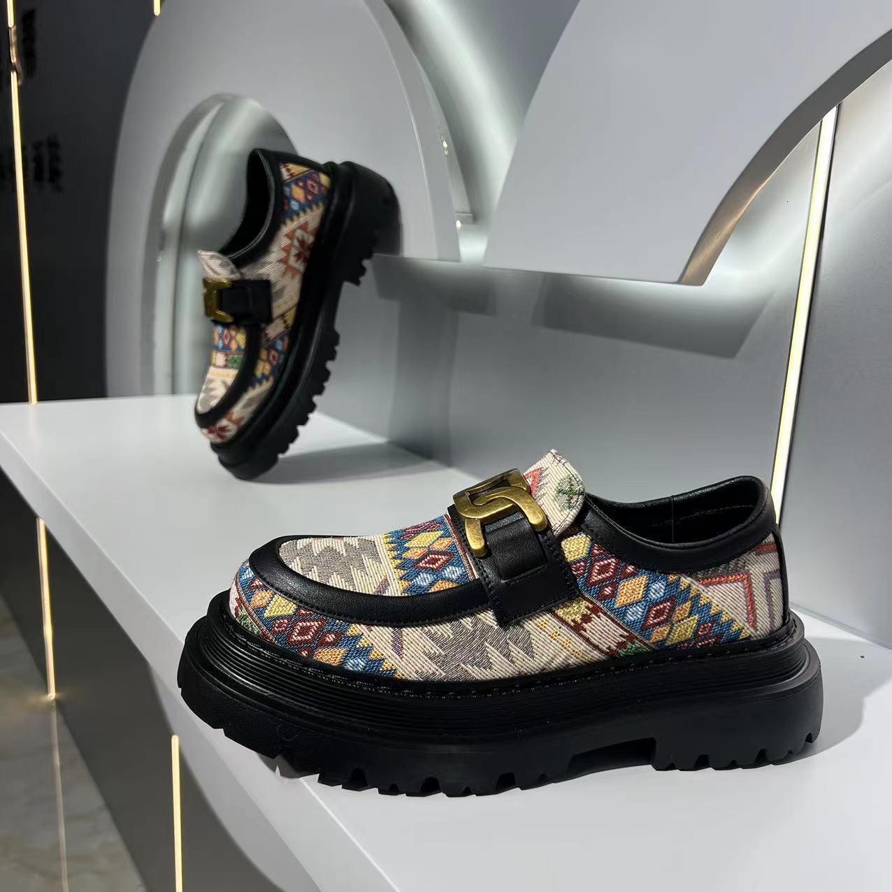 Ddmybear 2024 Spring New Low Top Thick Bottom Student Casual Fashionable And Versatile Men's Trendy Height Increasing Shoes Chinese Brand Shoes F