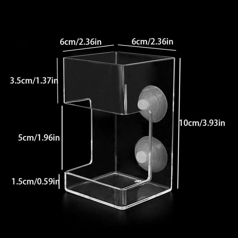 New Aquarium Feeding Ring Fish Tank Station Floating Food Tray Feeder Square Circle Aquarium Accessory with Suction Cup