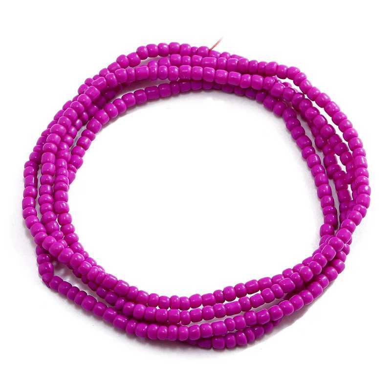 Wen New Simple Fashion Handmade Bead Chain Bead Body Chain Full Color Elastic Waist Chain BD7052 X250410