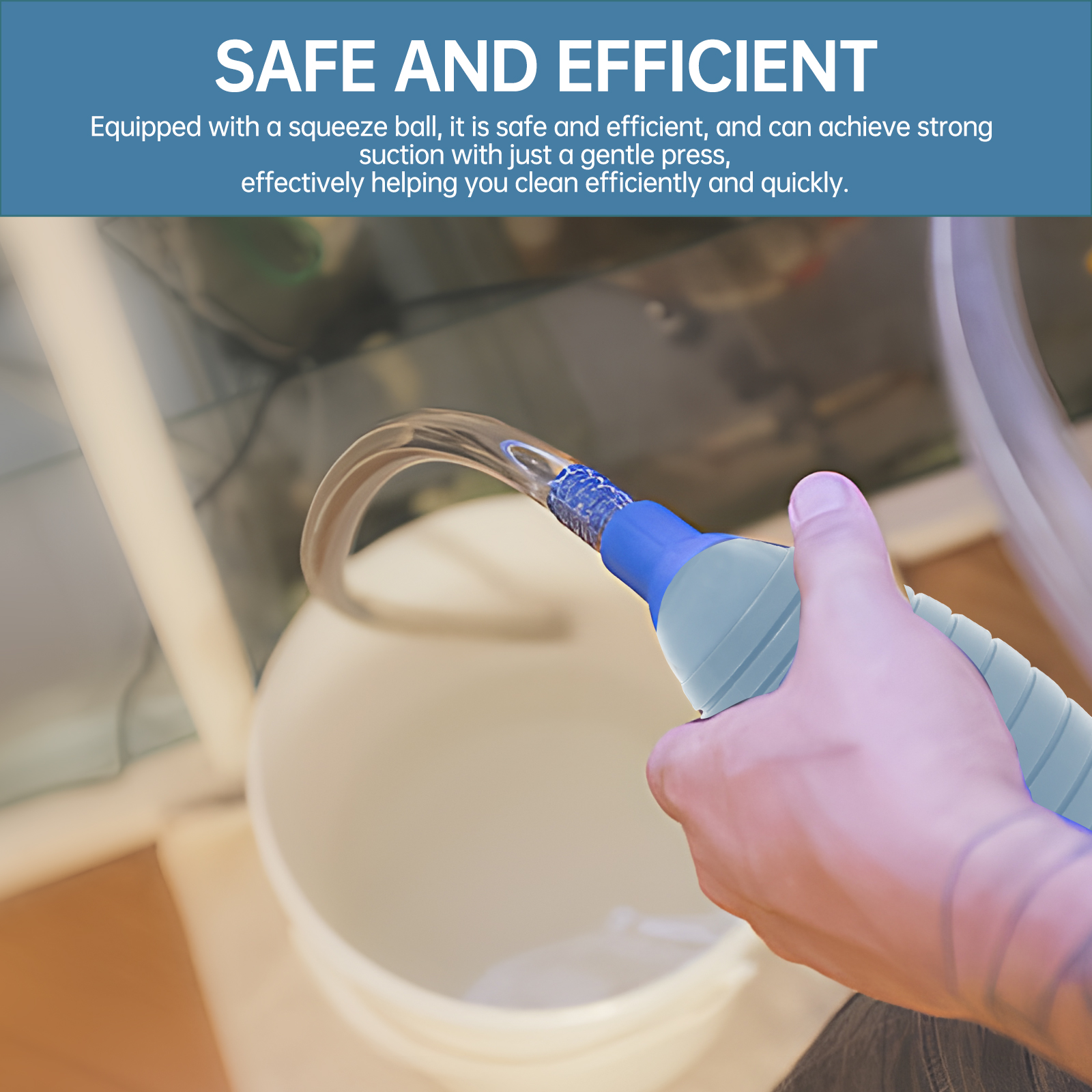 10ft Hot Tub Vacuum Cleaner 3 In 1 Manual Pool Vacuum Cleaner Small Swimming Pool Vacuum Clean with Squeeze Air Bag for Aquarium