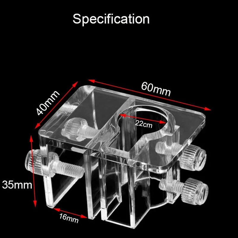22mm Large Pipe Water Tube Fixed Clip Acrylic Aquarium Water Tube Holder Water Pipe Hose Mount Bracket Fish Tank Hose Clamp