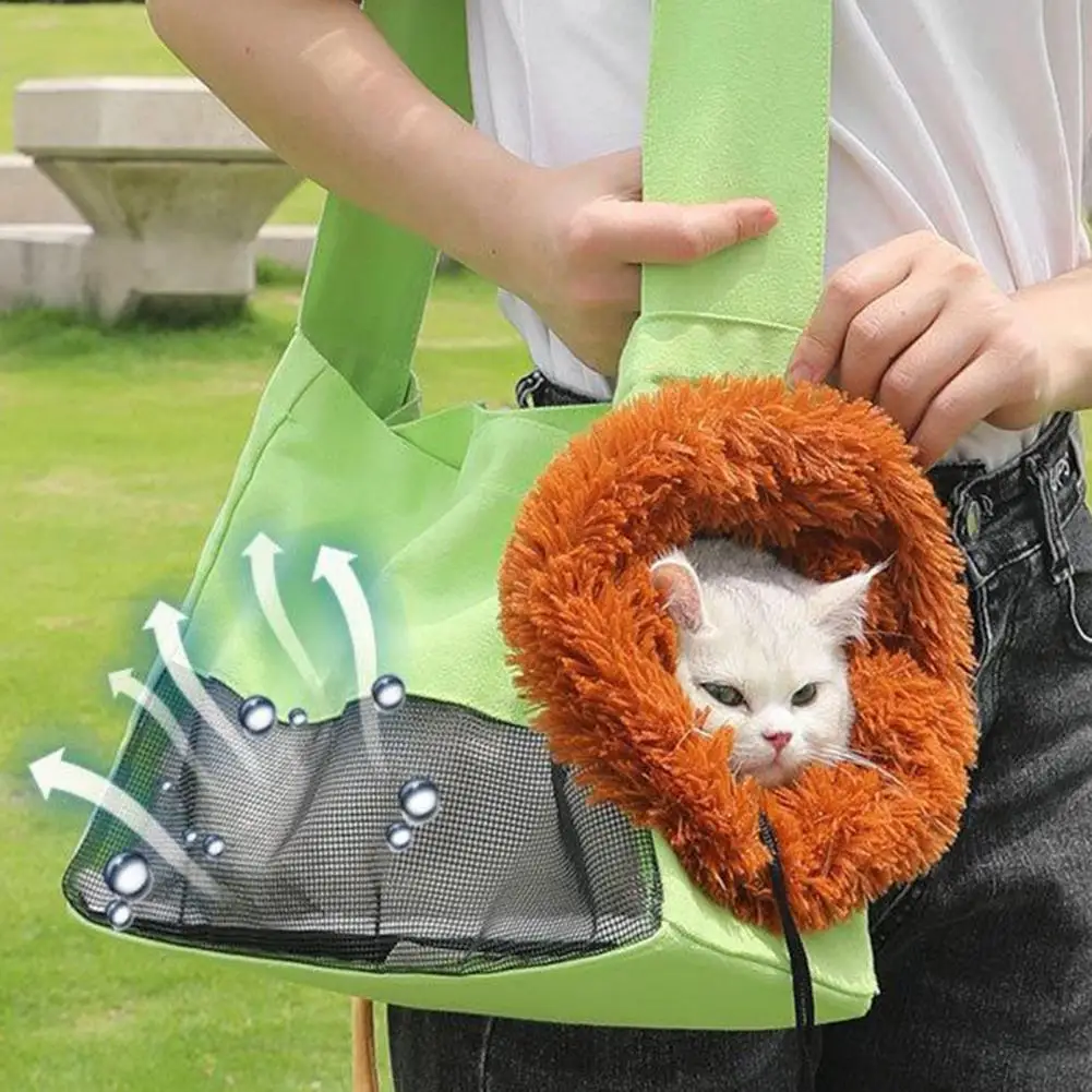 Pet Carriers Lion Design Portable Breathable Bag Cat Dog Carrier Bags Outgoing Travel Pets Handbag Pet Shoulder Carrying Bags