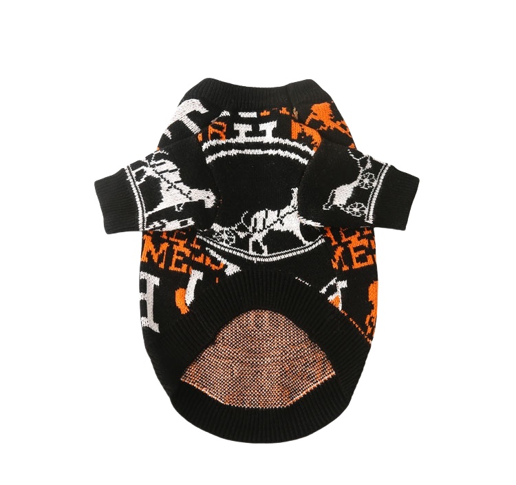 Fashionable Dog Autumn And Winter Pure Hand-knitted Clothes With Letters 2.0