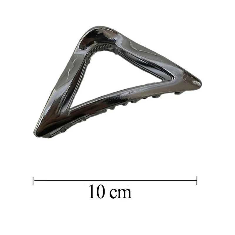 New Punk Geometric Metal Gold Silver Simple Hair Clip Claw for Women Trendy Large Crab Catches Clamp Korea Headwear AccessoriesX240912