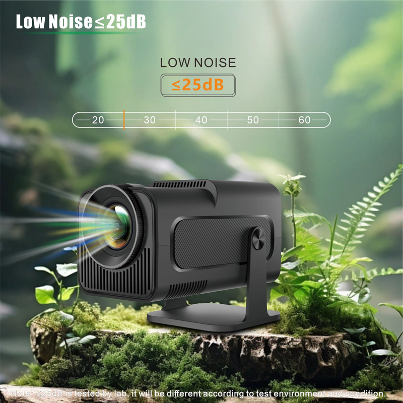 Top Quality HY320 Projector Android 11 HD 1080P Pixel Display Dual Wifi6 BT5.0 Home Cinema 180° Free Projection Outdoor Indoor Portable Smart LCD Proj