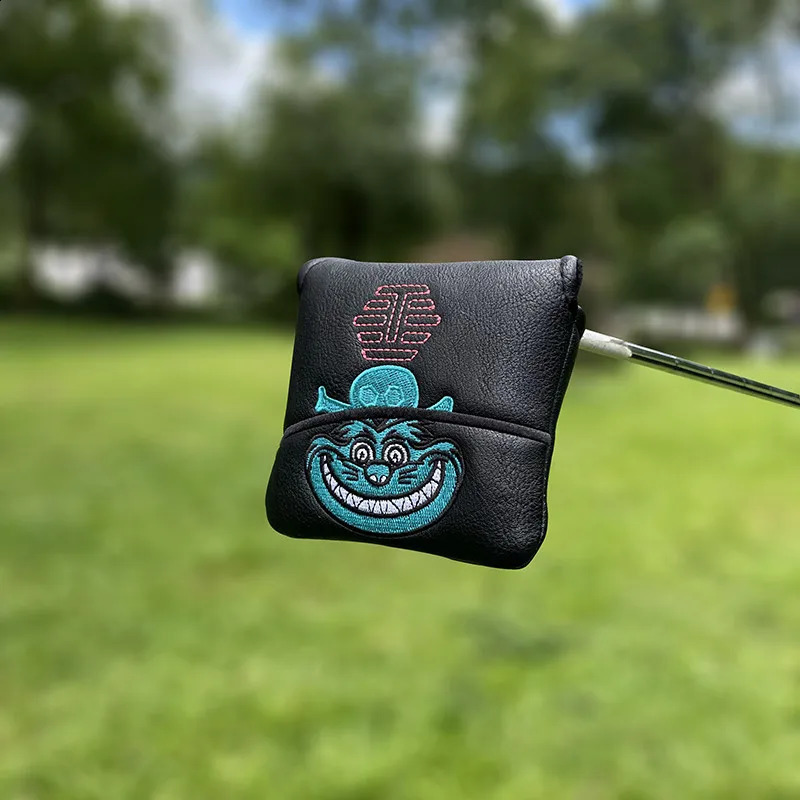 skull Golf Club #1 #3 #5 Wood Head covers Driver Fairway Woods Cover PU Leather Putter Headcover 240909