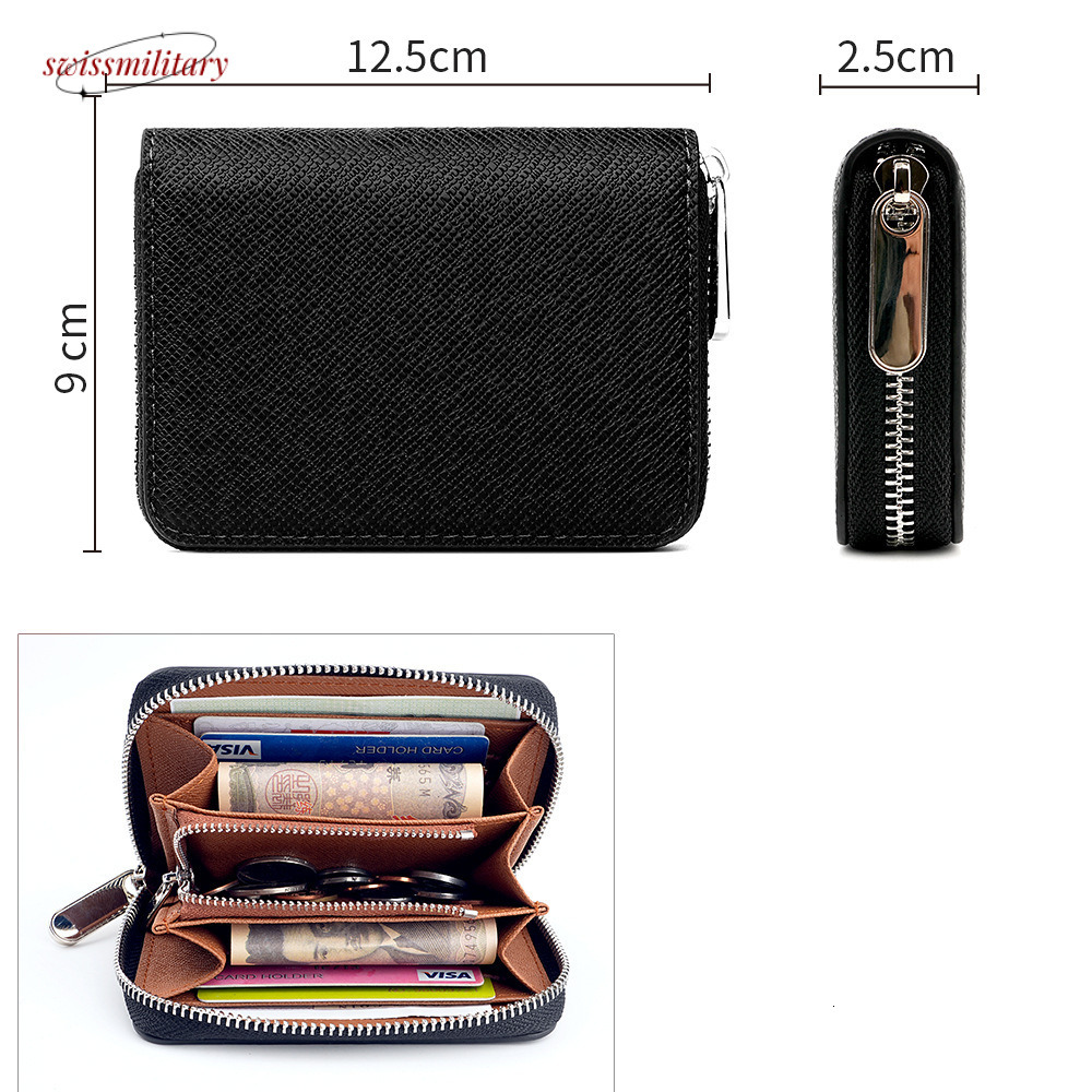 Swissmilitary New Women's Cross Pattern Short Handheld Zero Wallet Coin L-shaped Zipper Bag Small Wealth Cloth #22