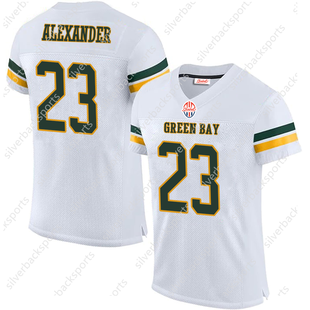 2025 Football Jerseys Love Christian 12 Aaron Jones Dillon Randall Cobb Quay Walker 4 Brett Favre Custom All ed Name and Number This baseball uniform 