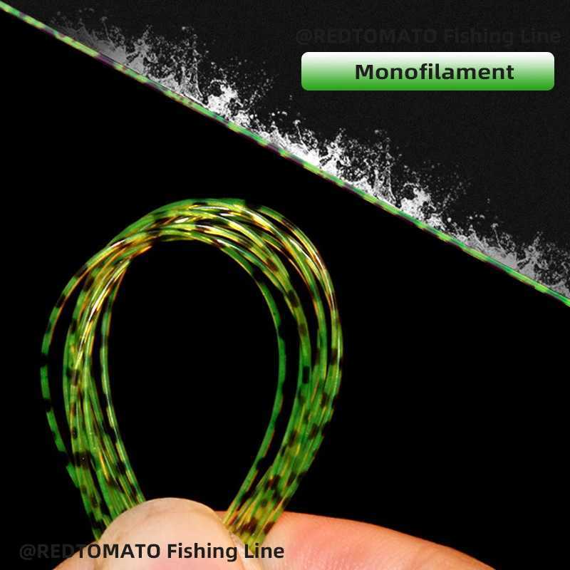 3000m 1000m Invisible Fishing Line 3D Spoted Bionic Fluorocarbon Coated Monofilament Nylon Line Speckle Carp Algae Fishing Pesca Y240911