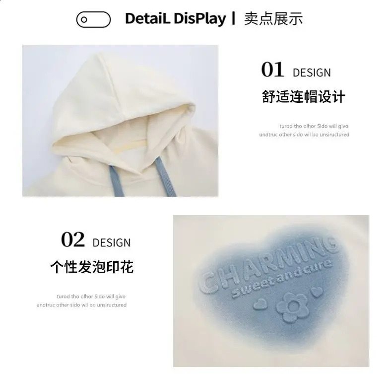 Autumn Winter Heart Girls Clothing Hooded White Sportswear Baby T-shirt Dress Teenage Childrens Princess 6 7 8 9 10 11 12 Years Old 240905