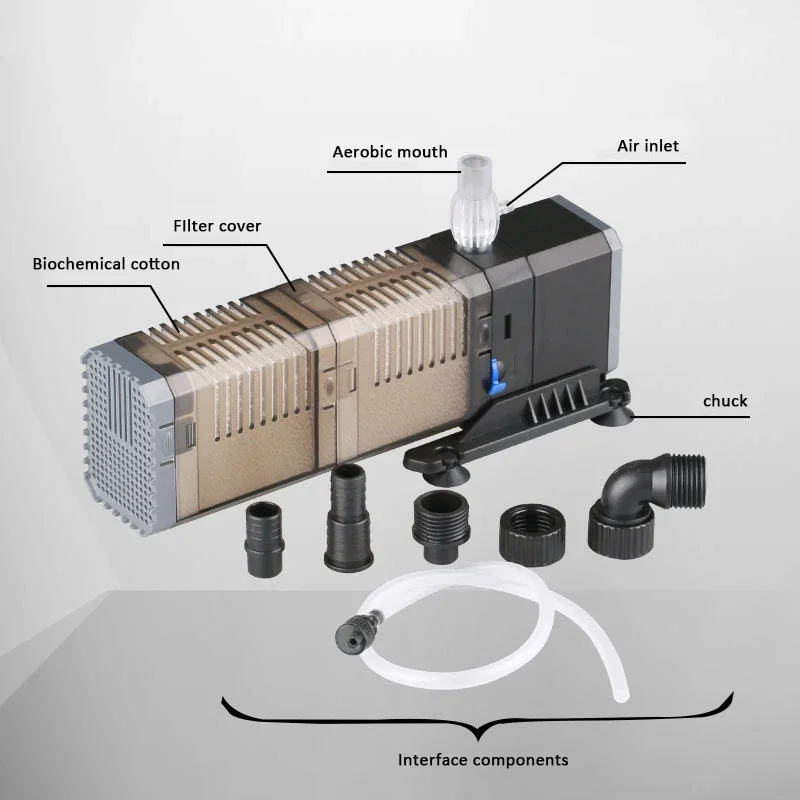 Aquarium Accessories 3 in 1 Fish Tank Filter Water Pump Air Pump 7/8/20/25W CHJ Filter Accessories for Fish Tanks