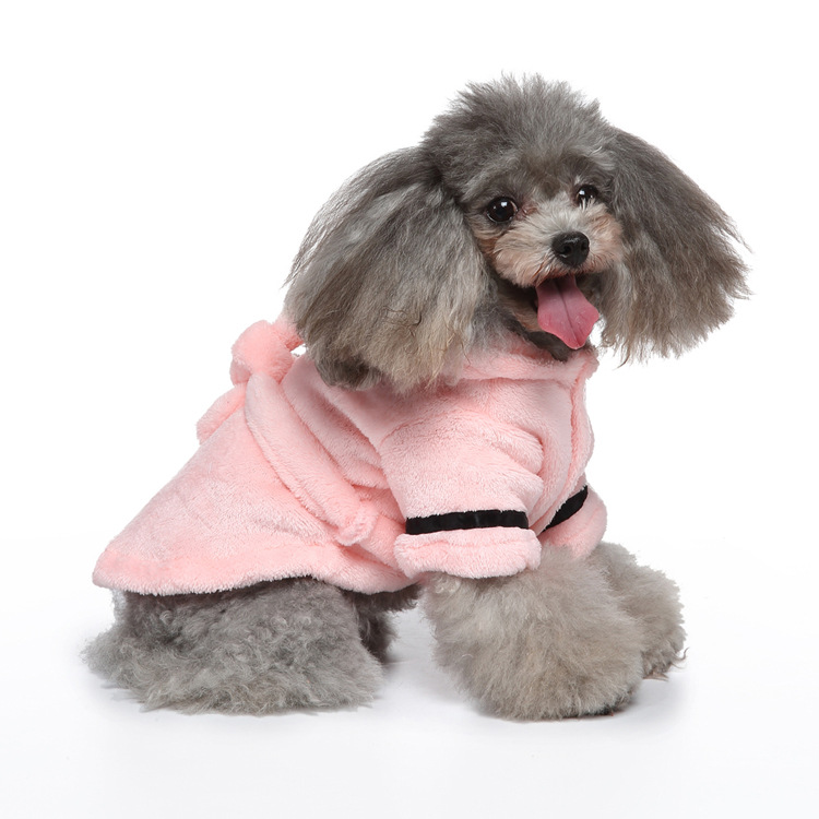 WholesaleHigh quality soft warm blank dog towel dog clothes clothes custom pet bathrobe