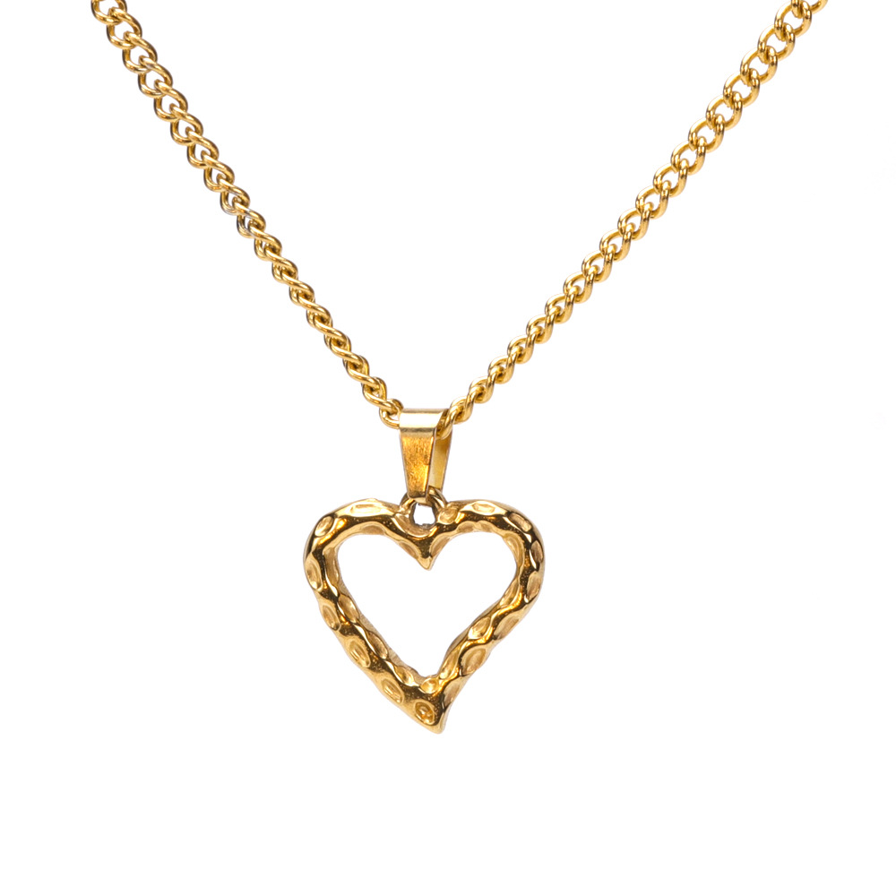 18k Gold Necklace Charm Designer Jewerlry Non Tarnish Stainless Steel Eye Queen Portrait Love Heart Moon Bible Cross Necklaces for Woman Man Gift Fine