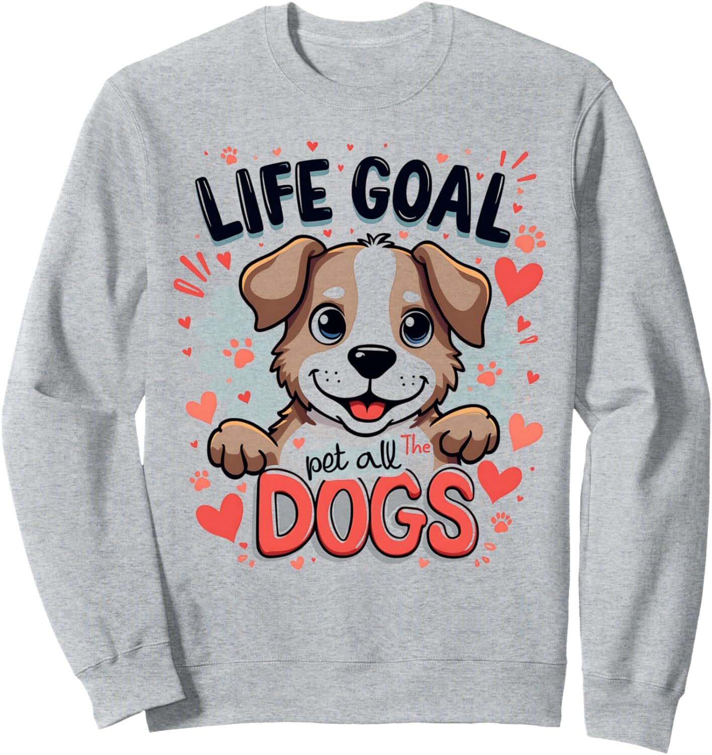 Long Sleeve Shirts for Men sweatshirt Dog Lover Life Goal Pet All The Dogs Puppy Love Sweatshirt Tee Streetwear Casual tops clothes
