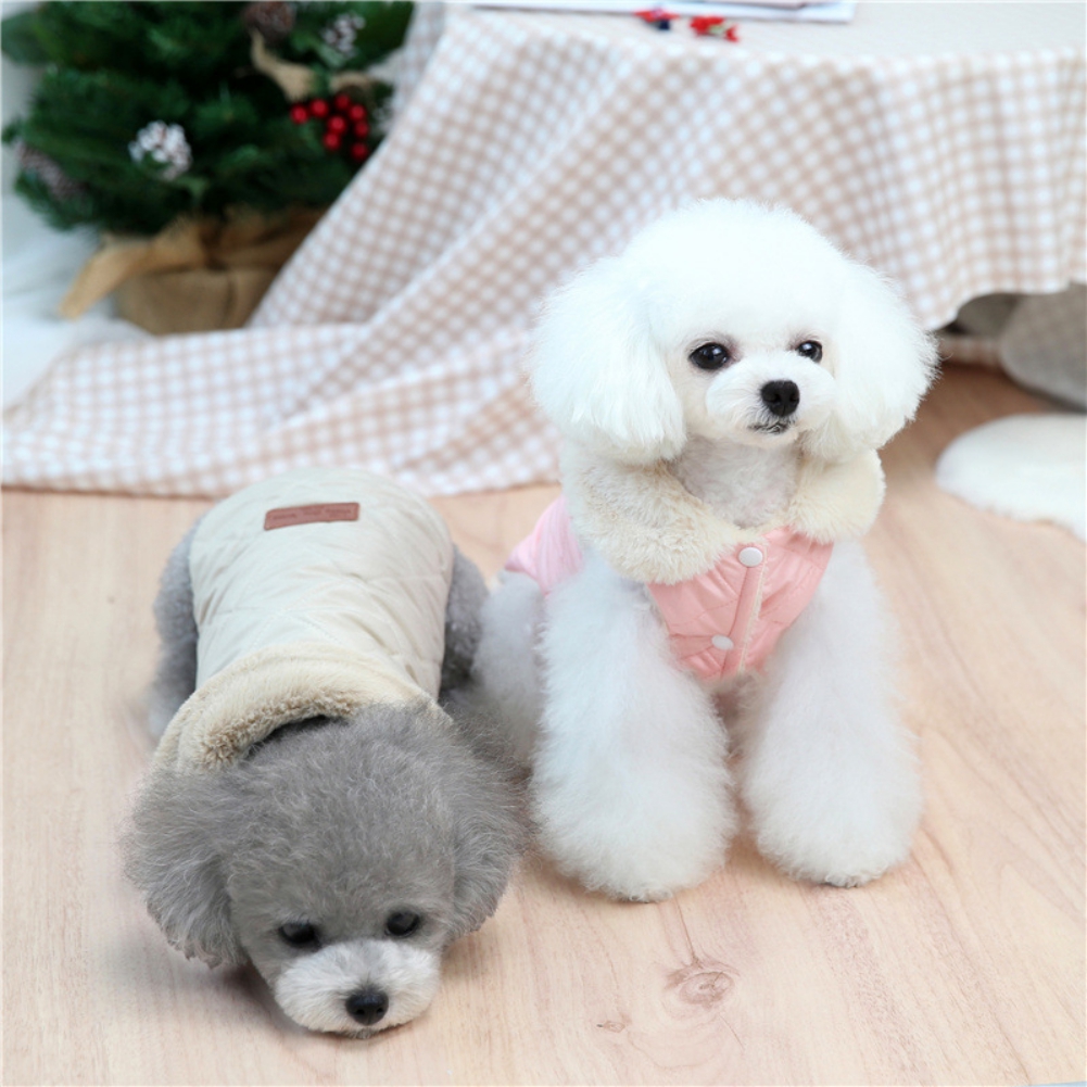 Padded Winter Puppy Dog Coat Windproof Warm Pet Clothing Chihuahua Jacket Christmas Puppies Costume For Small Medium Large Dogs