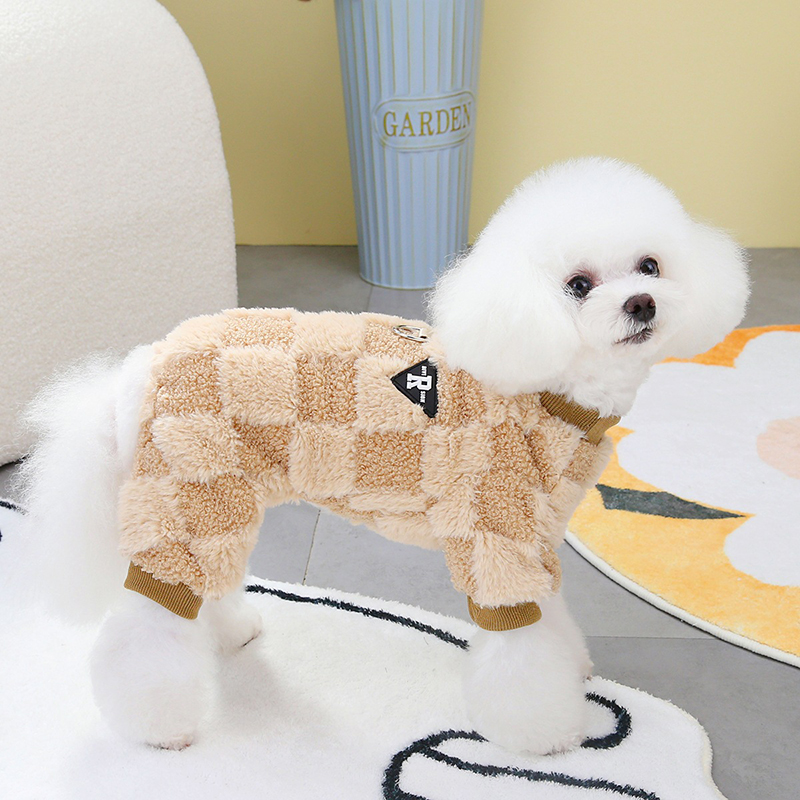 Small Dog Clothes Fleece Warm Puppy Pajamas French Bulldog Chihuahua Pug Overalls Poodle Shih Tzu Jumpsuit Dog Accessories