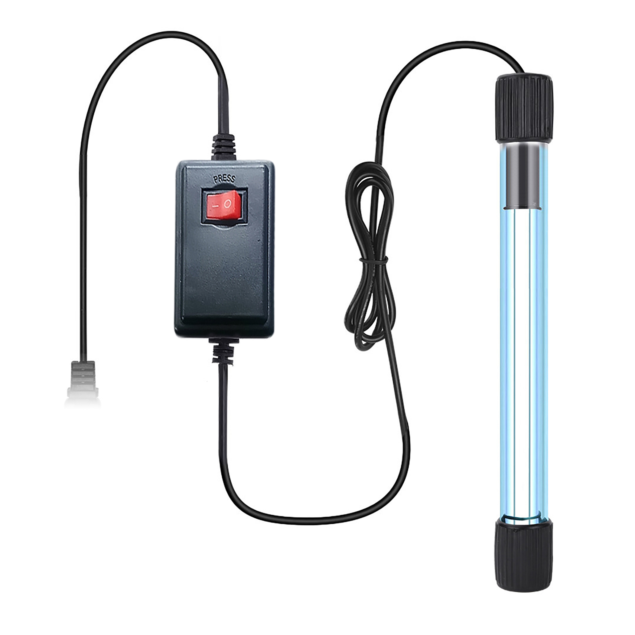 Waterproof Green Algae Clear UV Lamp, Aquarium Water Clean UV Submersible Light 220V 50Hz
