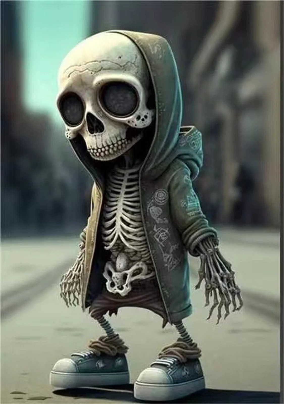 Skull Resin Statue Cool Skeleton Decorative Figurines Halloween Party Decoration Home Accessories Living Room Bedroom 240911