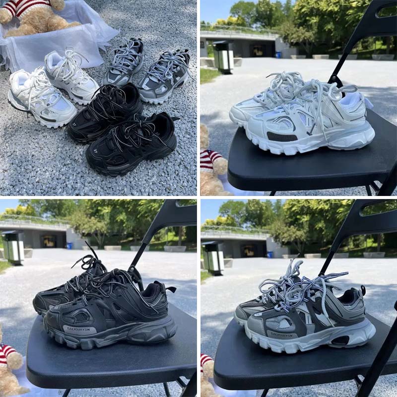Runners Track 3 Designer Shoes Men Women Sneakers Runner 7 White Blue Orange Black Multicolor Colorful Heels Office Mens Shoes Trainers Big Size 36-44