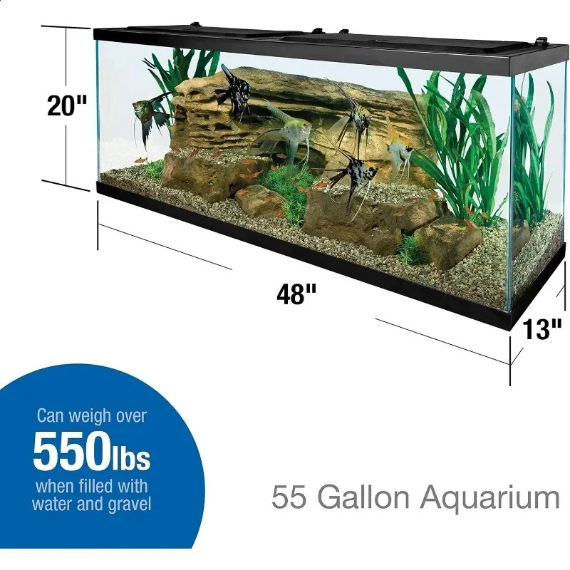 Tetra Glass aquarium fish tank Fish Aquatic Pet Supplies Aquariums aquarium tank Suitable for living room viewing platform 240910