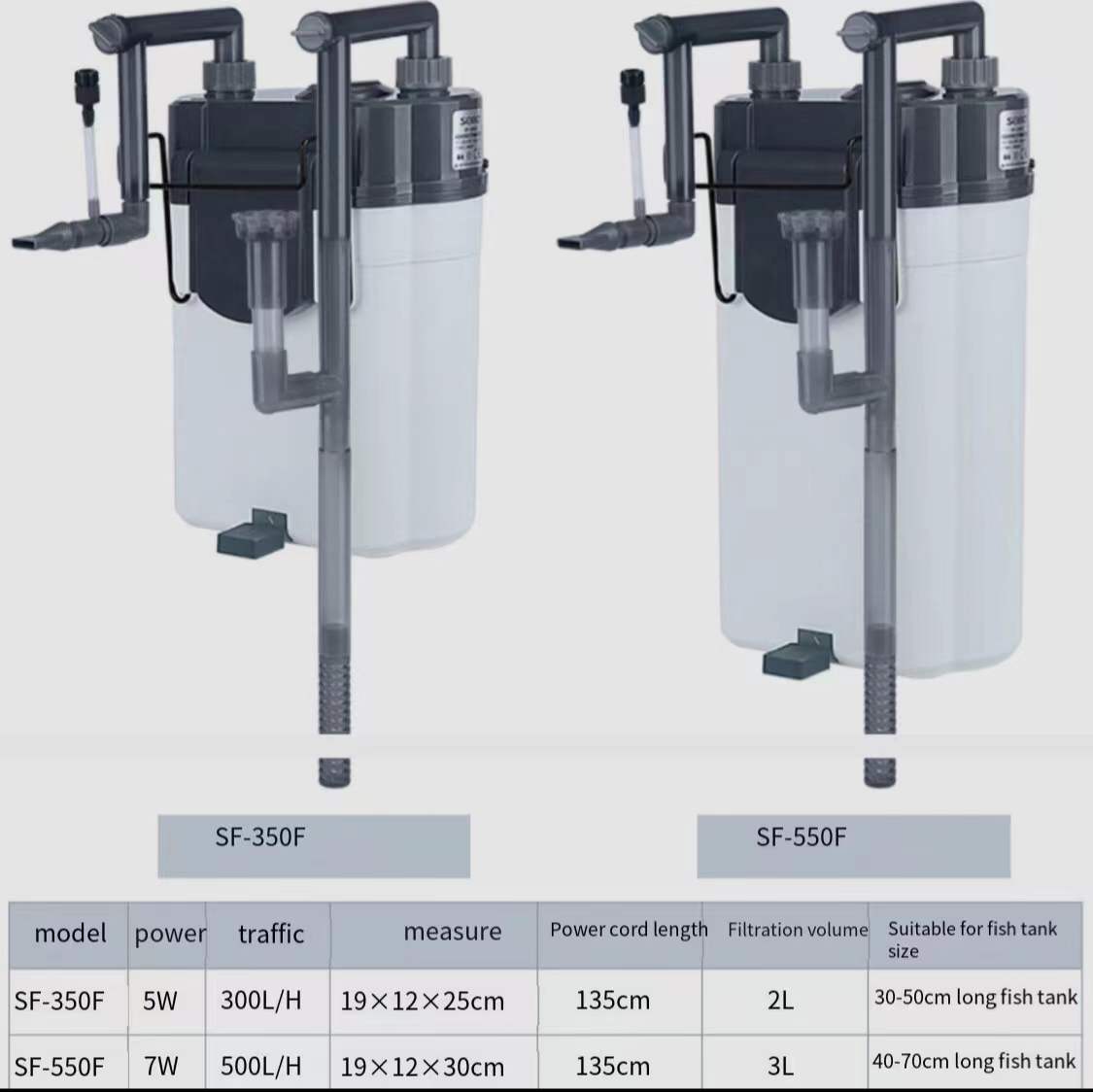 Fish tank external filter water purification cycle oil film hanging filter bucket three-in-one filter aquarium accessories 220V,