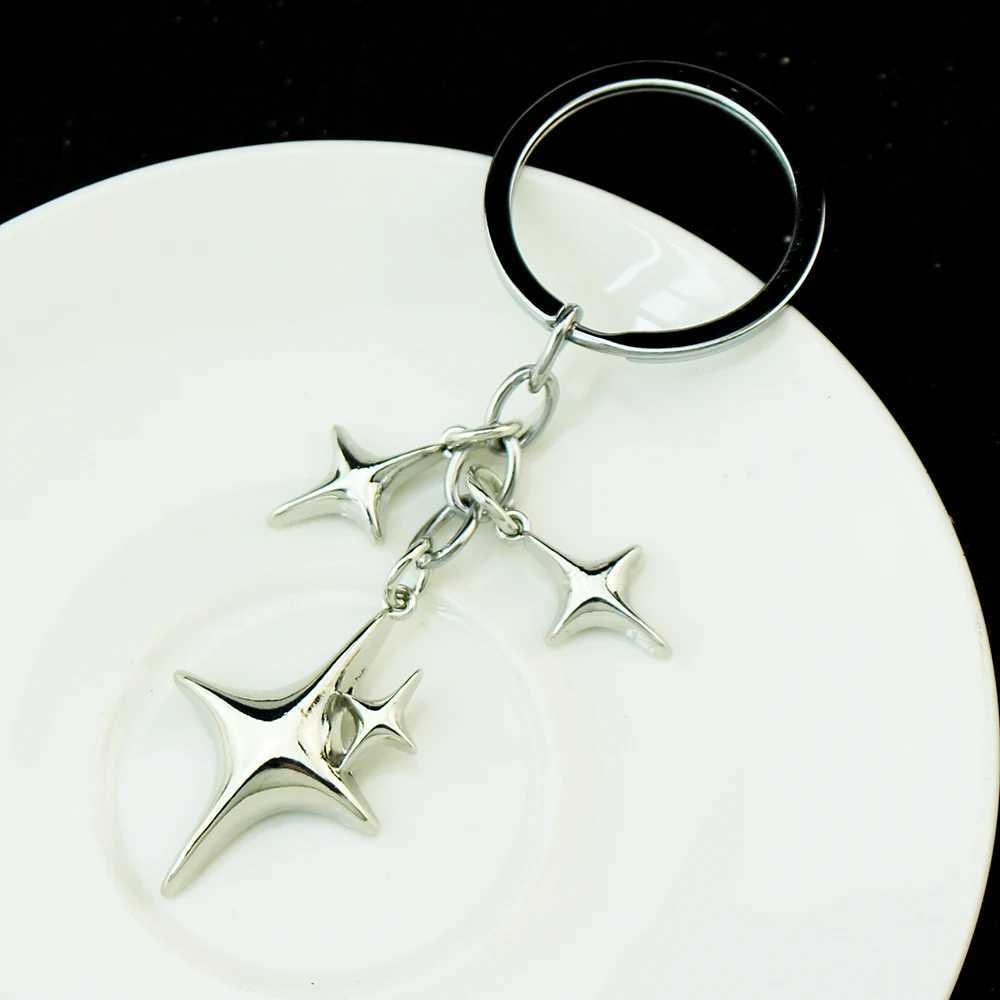 Y2K keychain star moon metal keychain womens friendship gift handbag decoration handmade jewelry W24091115