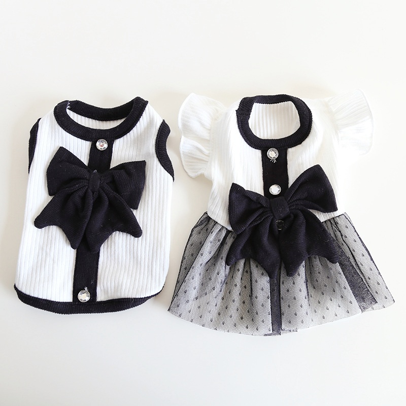 Princess Style Dog Dresses Summer Dog Clothes Sweet Puppy Wedding Skirt Fashion Cat Vest Soft Pet Costumes Chihuahua Dog Vest 9e0