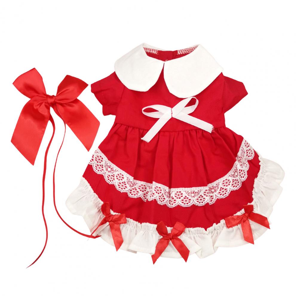Fashion Pet Princess Dress Doll Collar Dress-up Cotton Summer Pet Dog Cat Bowknot Princess Dress
