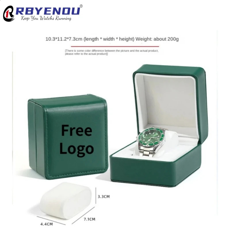 Used for customizing PU leather case free personalized customization OEM watch box storage organizer packaging gift 240912