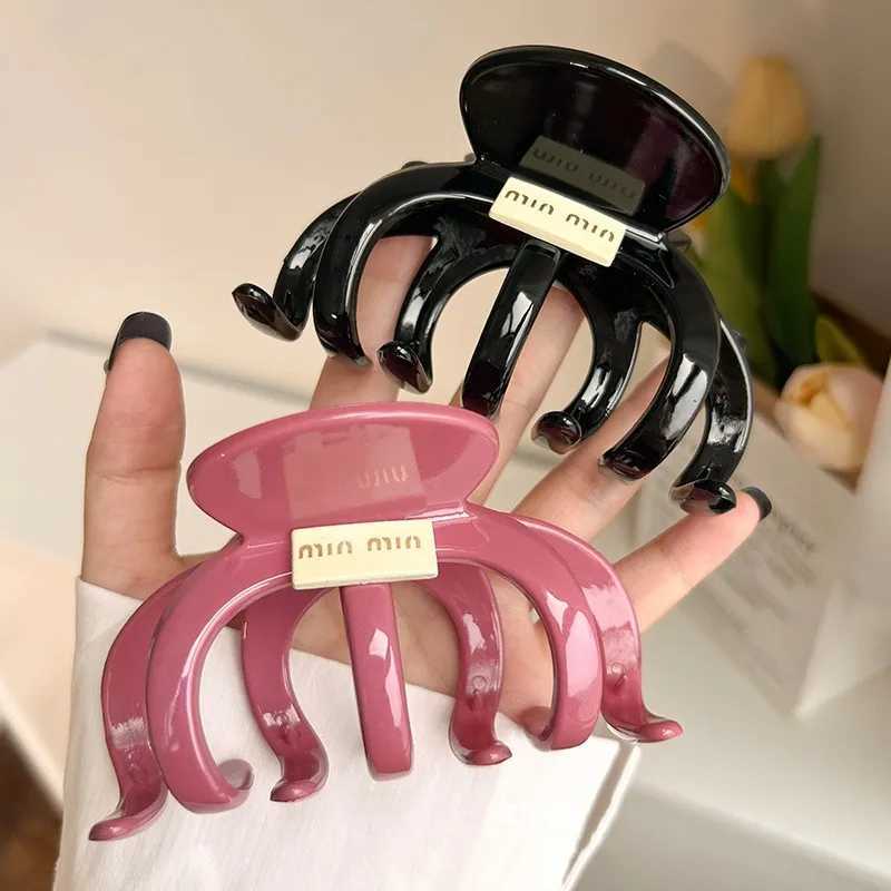 Large Crab Hair Claw Clips Women Girls Plastic Acrylic Ponytail Holder Hair Clamps Barrettes Hairpins Hair Accessories FashionX240912