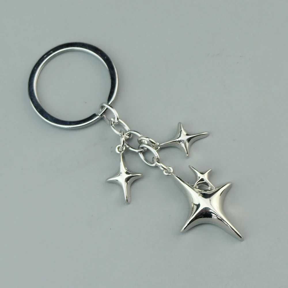 Y2K keychain star moon metal keychain womens friendship gift handbag decoration handmade jewelry W24091115