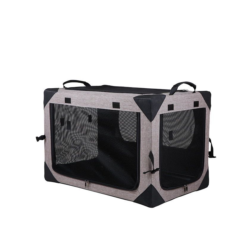 2021 New design Portable Pet Car Box Portable Breathable Cage Foldable