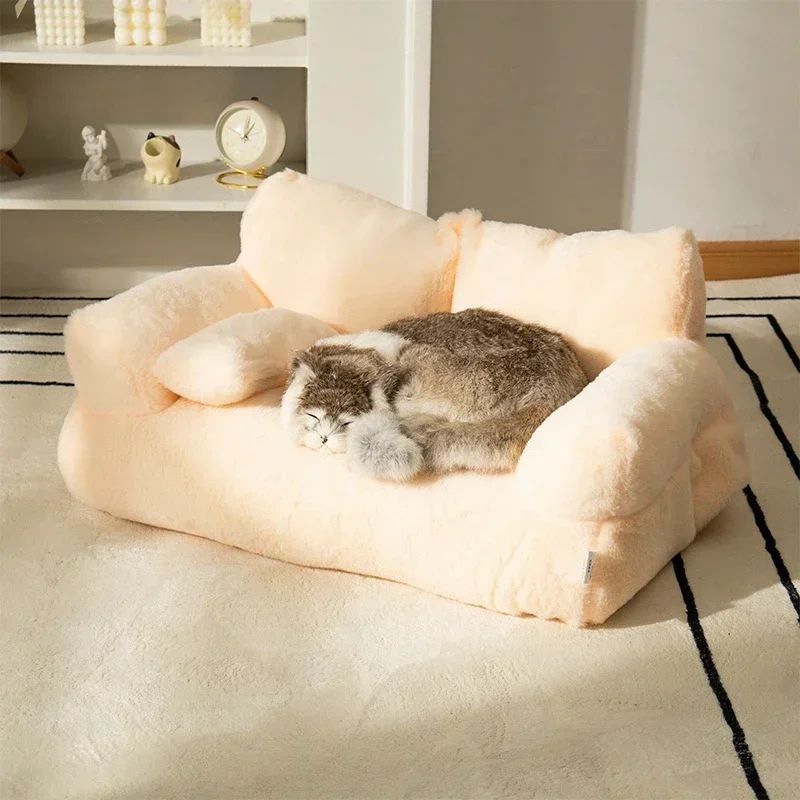 Super Soft Thicken Cat Sofa Bed Pet Sleeping Cushion Detachable Dog Bed Kennel Puppy Sleeping Bed Dog House 강아지 원목침대 Hamac Lapin