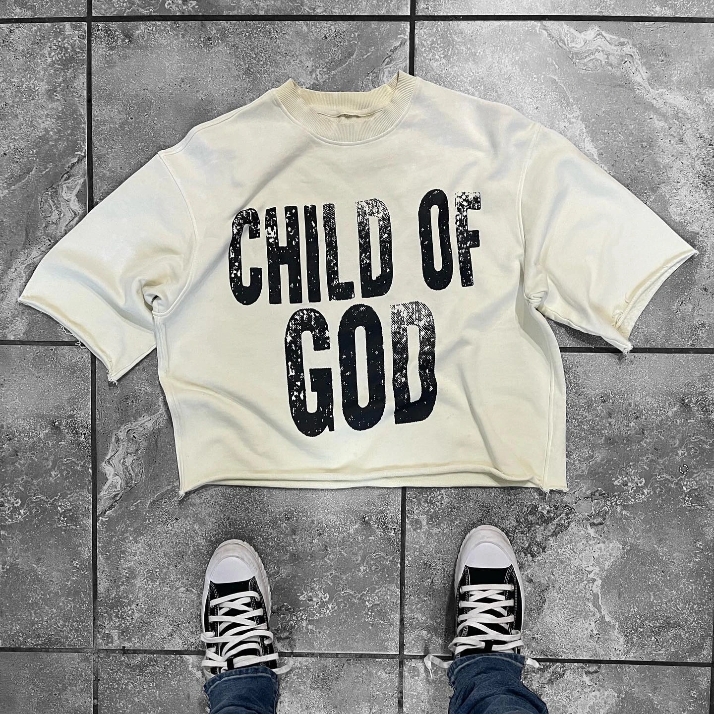 Y2K Clothing Child of God Loose Fit Shirt Harajuku Hip Hop Letter Graphic Print Oversized T Goth Casual Short Sleeve Tops 240904