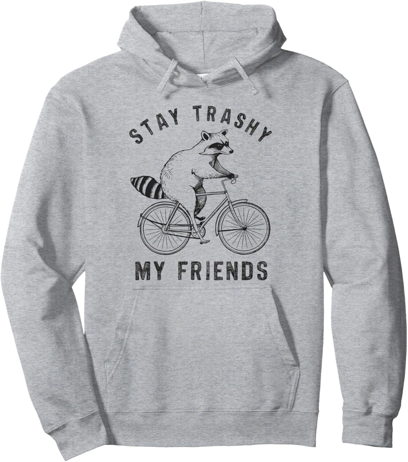 Hoodie for Mens Womens Raccoon Cycling Trash Panda Bicycle Funny Biking Cyclist Pullover Hoodie Graphic Hoodies sweatshirt Pullover Long Sleeve