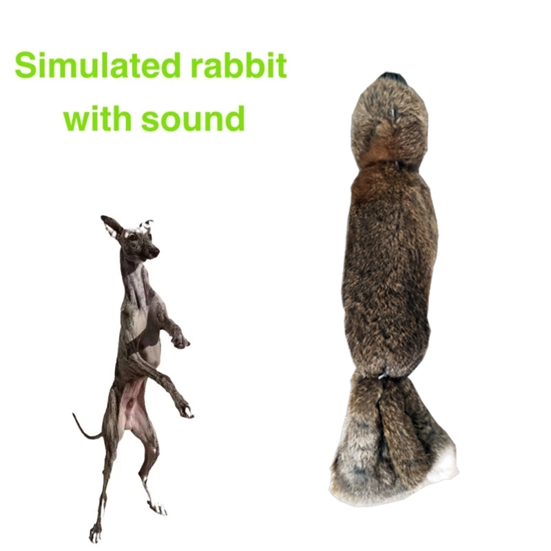 Hunting Dog Biting Toys Simulation Rabbit Interactive Dog Sound Toy for Whippet /Gree/Greyhound/Hound Training Tools Pet Supply