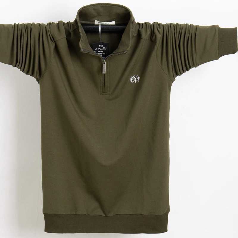 Mens Polo Shirts Long Sleeve Casual Workout Polo Shirt Soild Color Mock Neck Golf Shirts Zip Collared Pullover Top for MenX240912