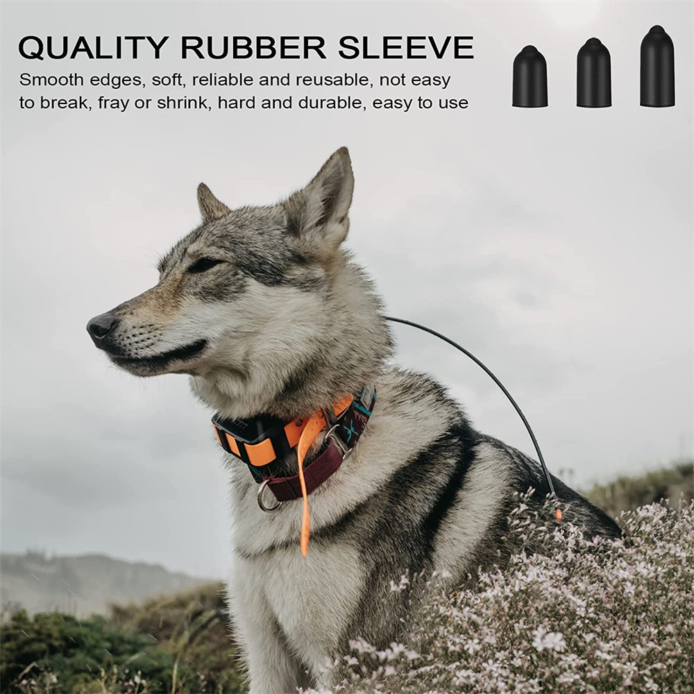 12pcs Rubber Tips Dog Shock Collar Accessories Replaceable Conductive Silicone Covers Fits Shock or Anti Bark Training Collars