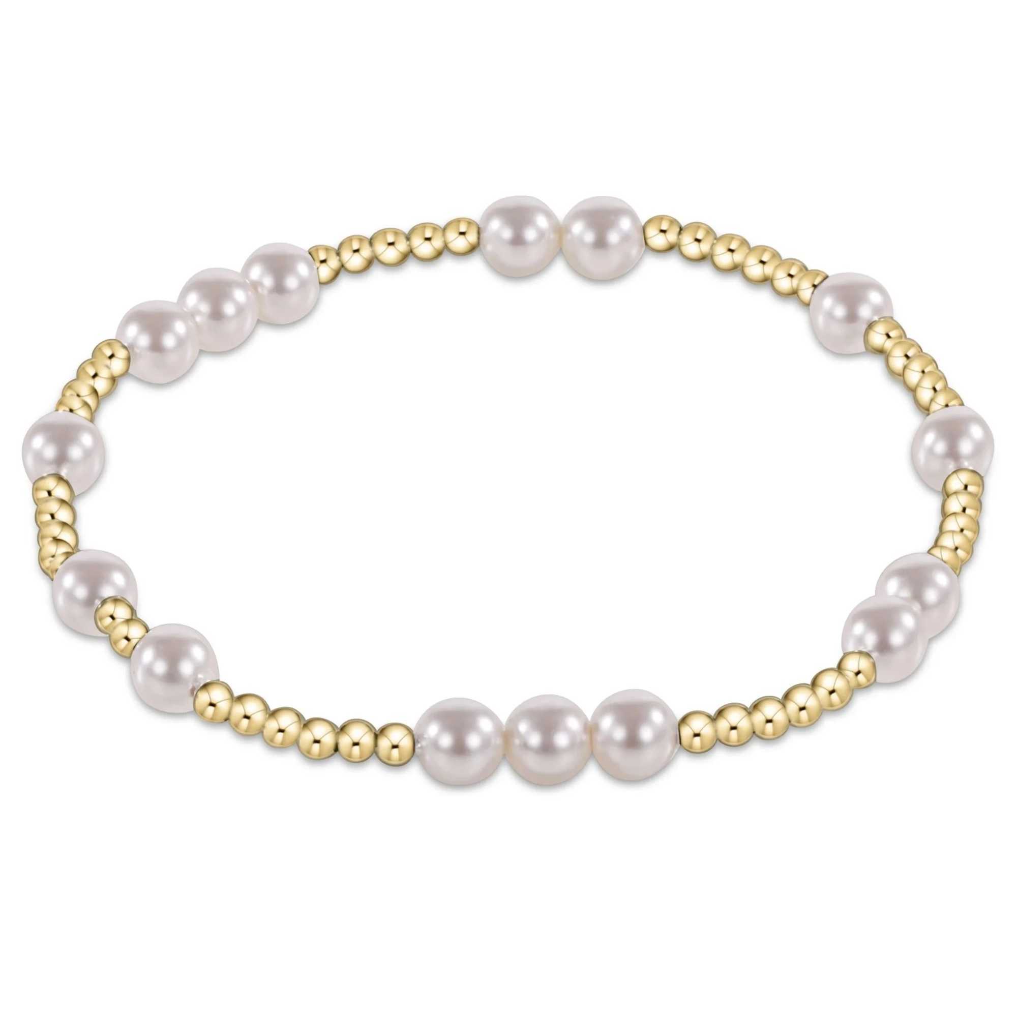 Vlen Stackable Shell Pearls Bracelet for Women 18 K Golden Fill Ball Beads Bracelets Stylish Summer Beach JewelryX240912