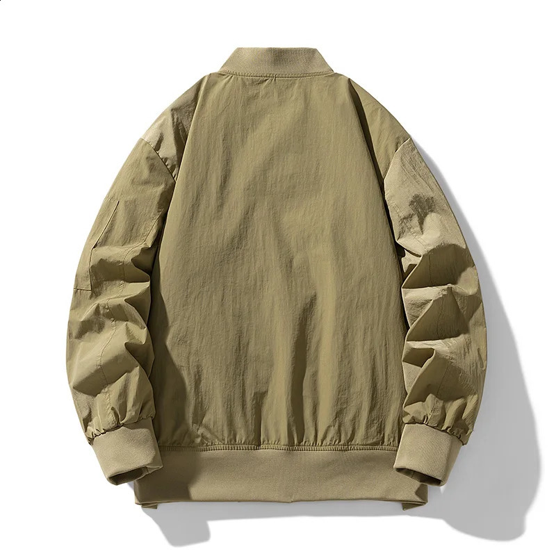 Autumn oversized bomber jacket mens zipper baseball jacket fashionable Korean street clothing luggage jacket mens plus size 240909