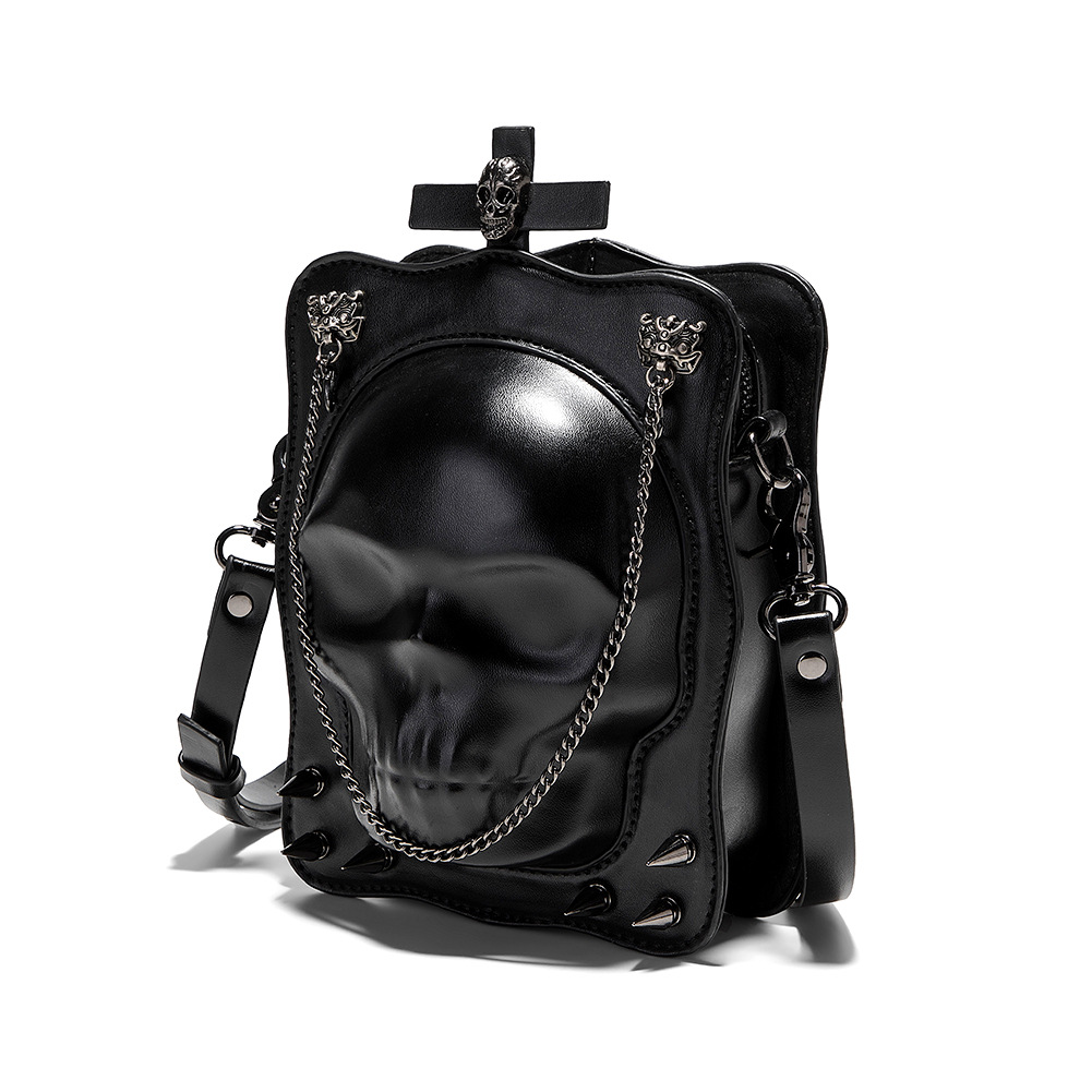 2025 Designer Men Women Halloween 3 Shoulder Bags Skull Shape Small Handbag Purses for Gifts Outdoor Indoor Party Decoration
